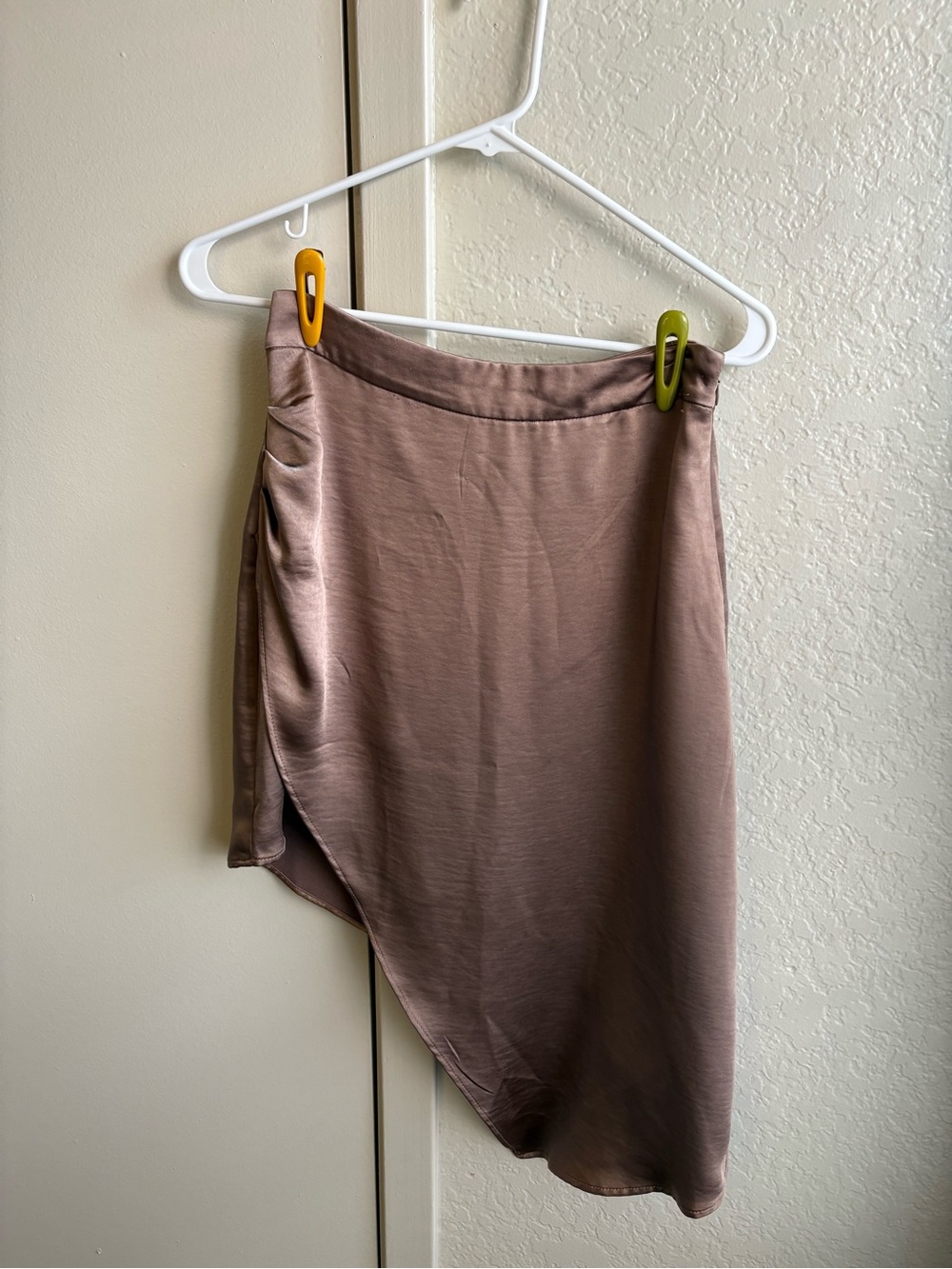 Satin Skirt with Side Slit